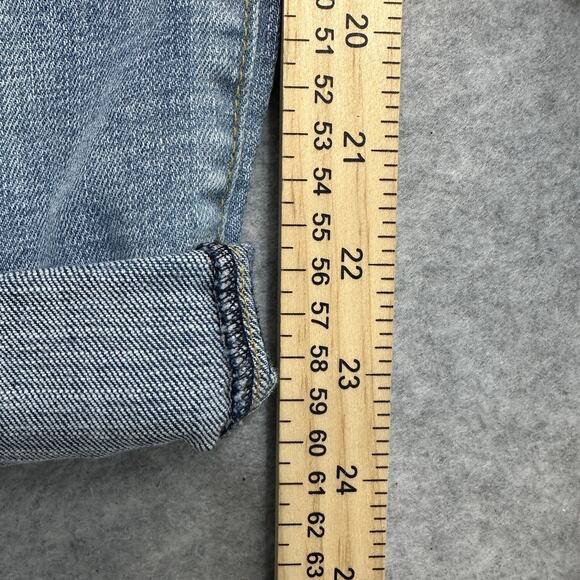Chaps Jeans WMNS 18W Plus Light Wash Denim Slim Boyfriend Mid Rise Stretchy - Picture 8 of 9
